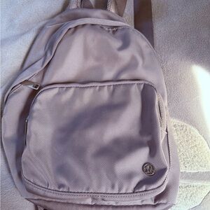 Purple Backpack with Front Pocket